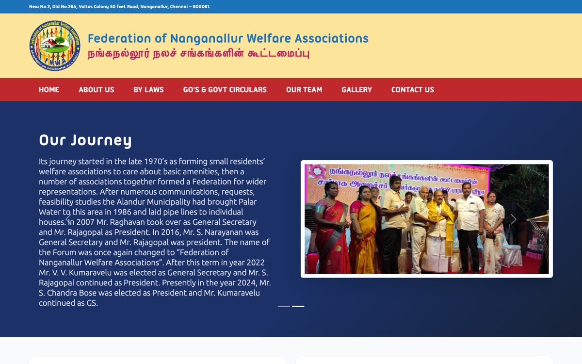 FNWA website home page